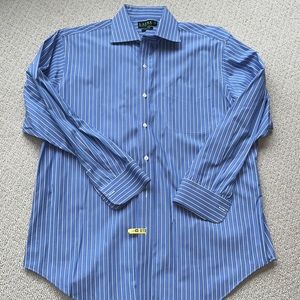 Lauren Non-Iron Striped Dress Button Down Shirt